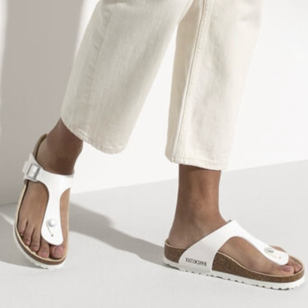 Birkenstock Gizeh White Sandals